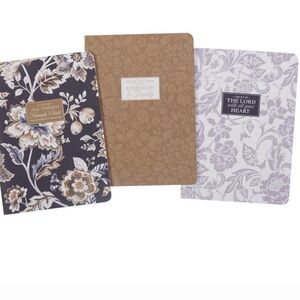 Inspirational Floral and Solid Journal/Notebook Set 3pc I can do all things